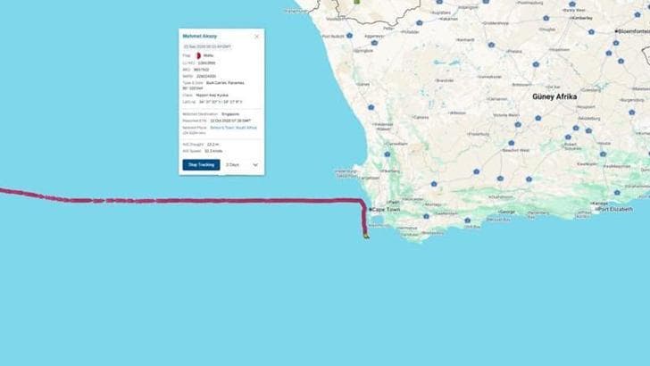 Atlas Okyanusu'nda yaralanan Türk denizci, helikopterle hastaneye sevk edildi