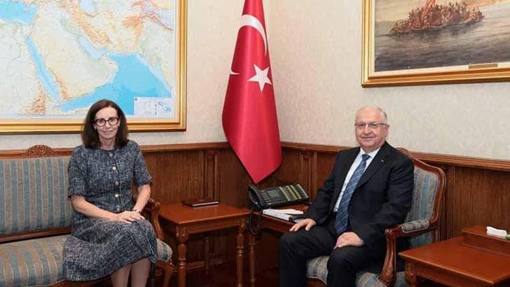 Bakan Güler, Birleşik Krallık Ankara Büyükelçisi Anderson'ı kabul etti