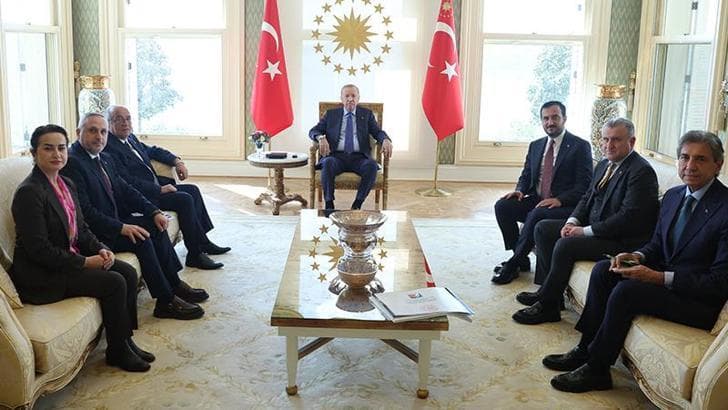Cumhurbaşkanı Erdoğan, Şile Belediye Başkan Vekili Sacit Terzi’yi kabul etti