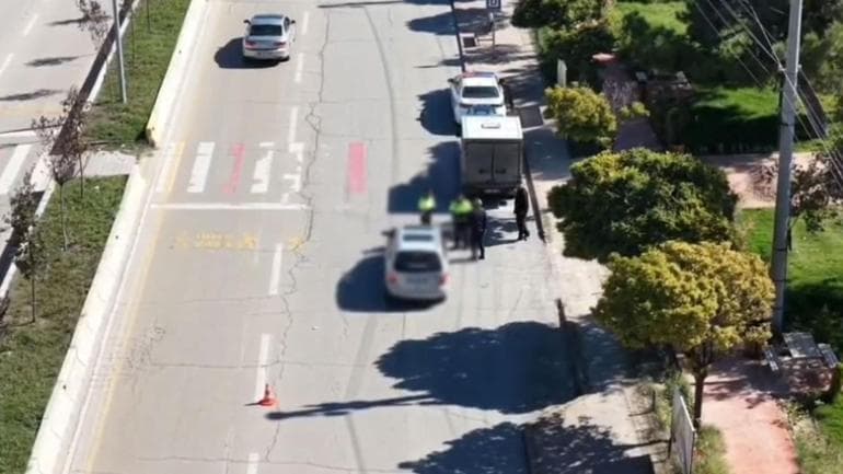 Kırıkkale'de yolcuyla yer değiştiren ehliyetsiz sürücüye 240 bin lira ceza