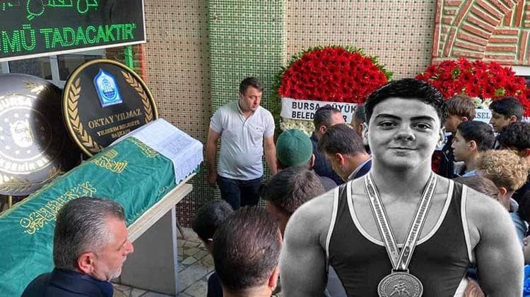 13 yaşındaki şampiyon güreşçi toprağa verildi