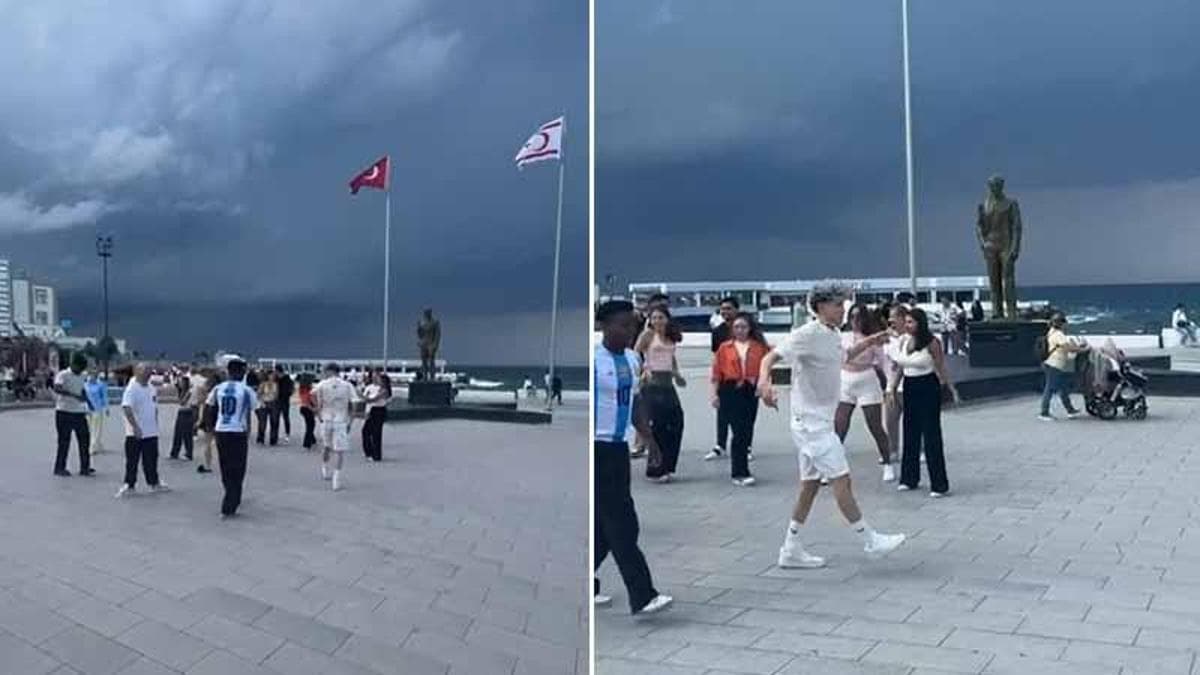 - DHA’nın haberinin ardından ünü sınırı aşan 'Salla Dansı’ Girne’den kameraya yansıdı