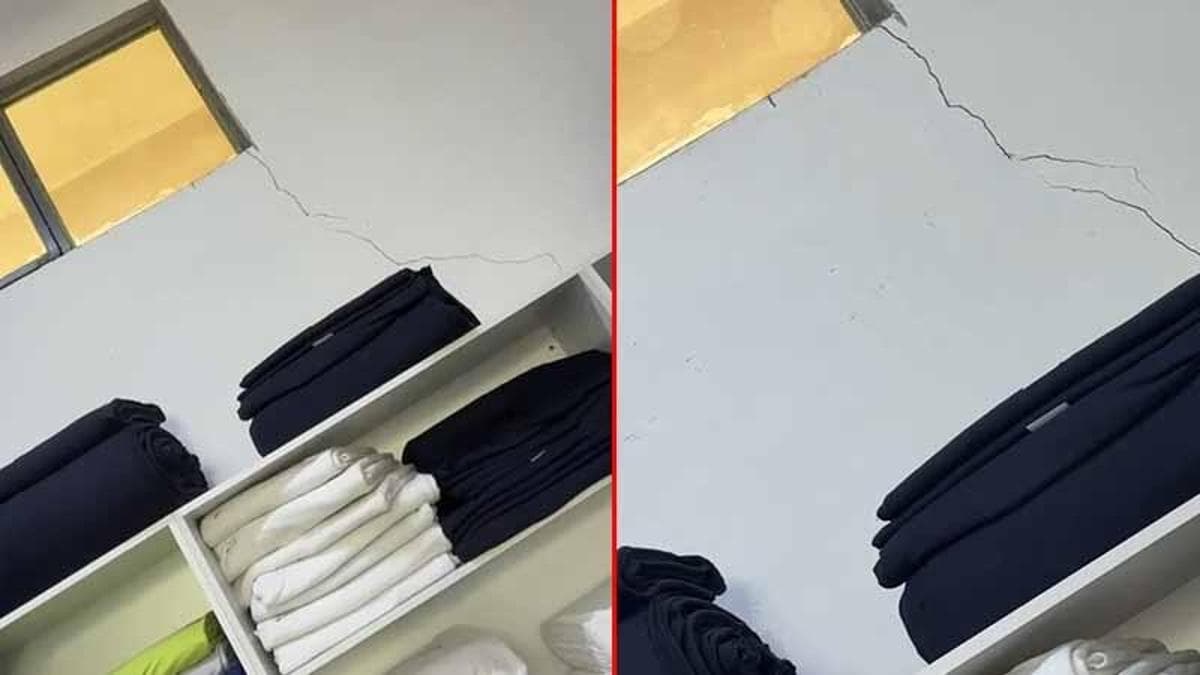 Maltepe'de bina çökmeden önce kaydedilen görüntüler ortaya çıktı