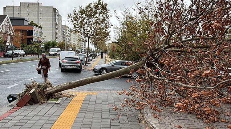 Tekirdağ'da fırtına; eğitim uçuşları iptal edildi, balıkçılar denize açılamadı