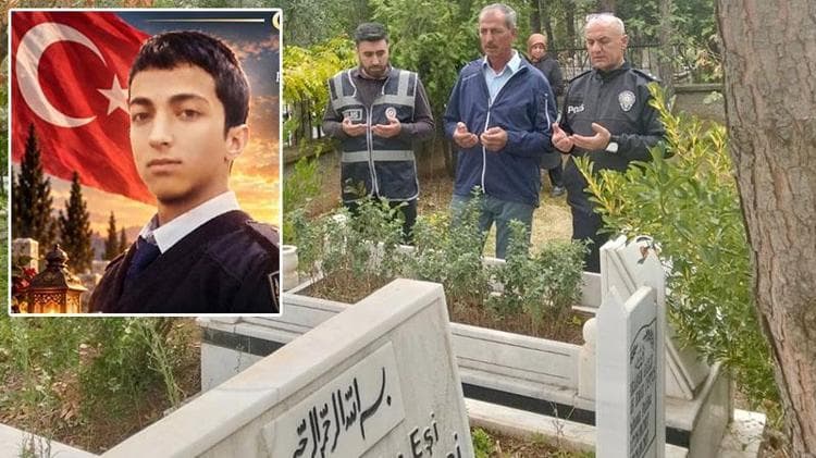 Şehit polis memuru Çiftçi mezarı başında anıldı