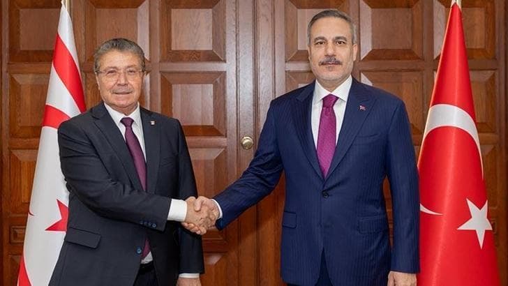 Bakan Fidan, KKTC Başbakanı Üstel ile görüştü