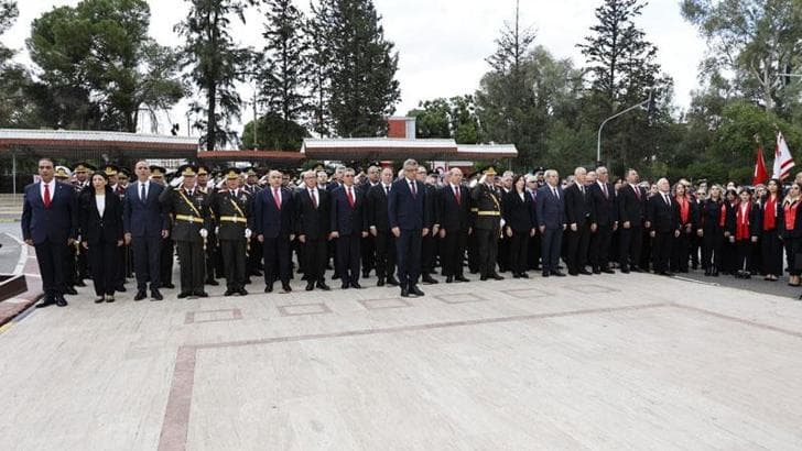 KKTC'de 29 Ekim Cumhuriyet Bayramı törenlerle kutlandı
