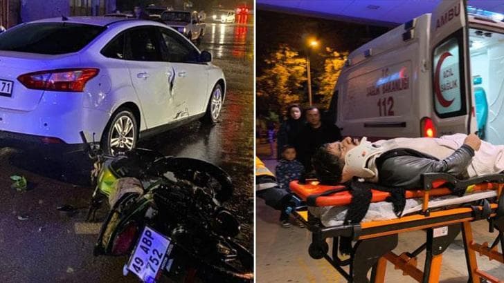 Topu almak için duvardan atlayan genç dikenli tellere takılıp ağır yaralandı
